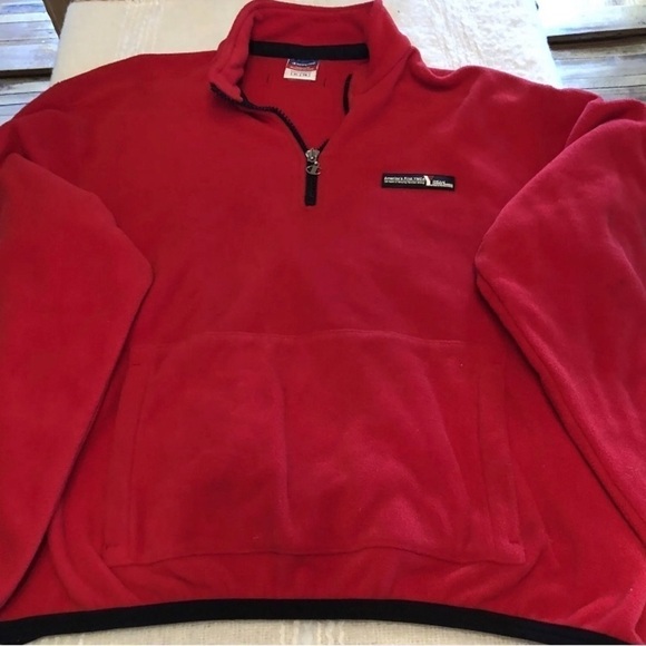 𝅺VINTAGE Champion Americas First YMCA Greater Boston Red Sweater Mens Size Large - Picture 3 of 8
